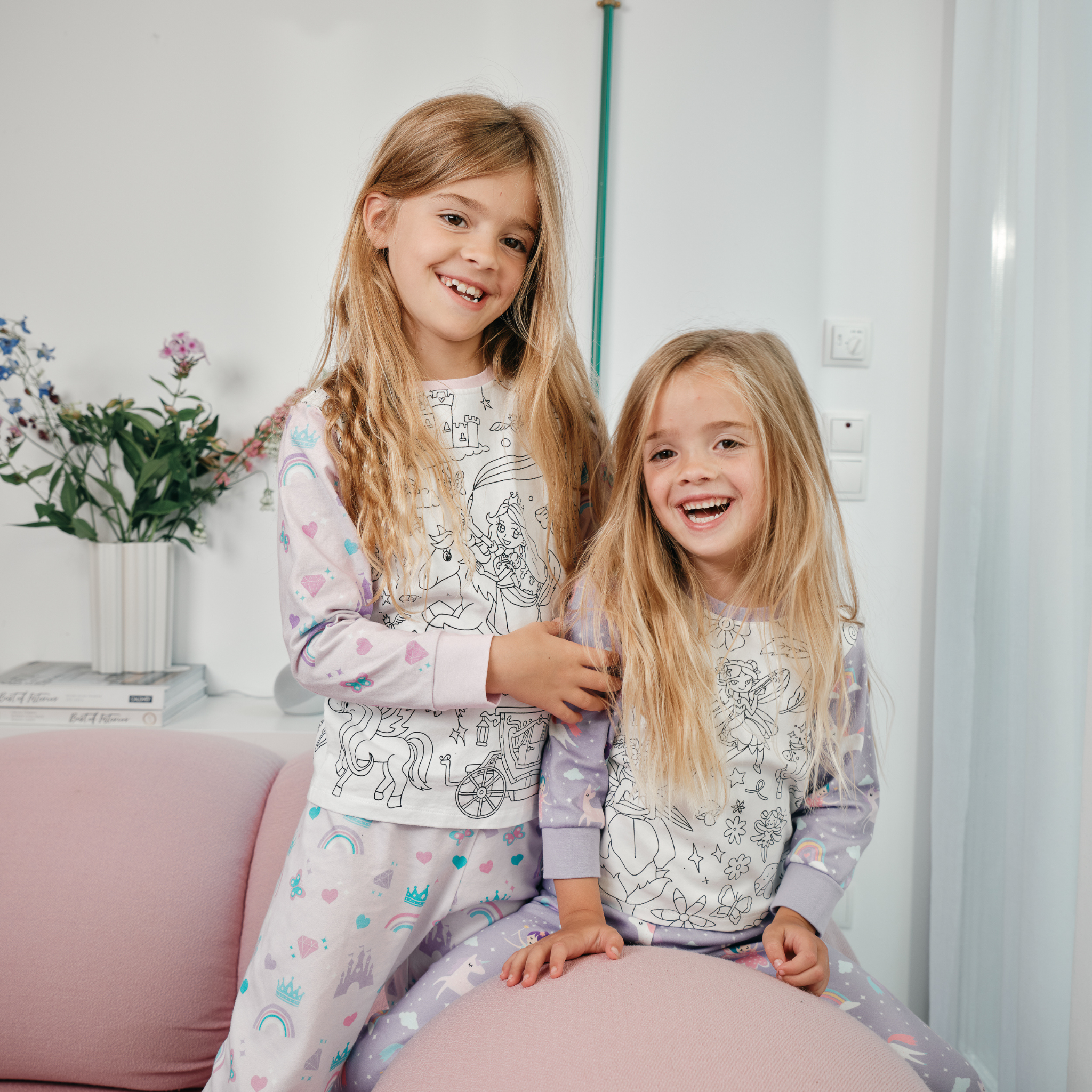 Ausmal-Pyjama für Kinder - Prinzessin Lunea | OEKO-TEX® | von MyKidzy