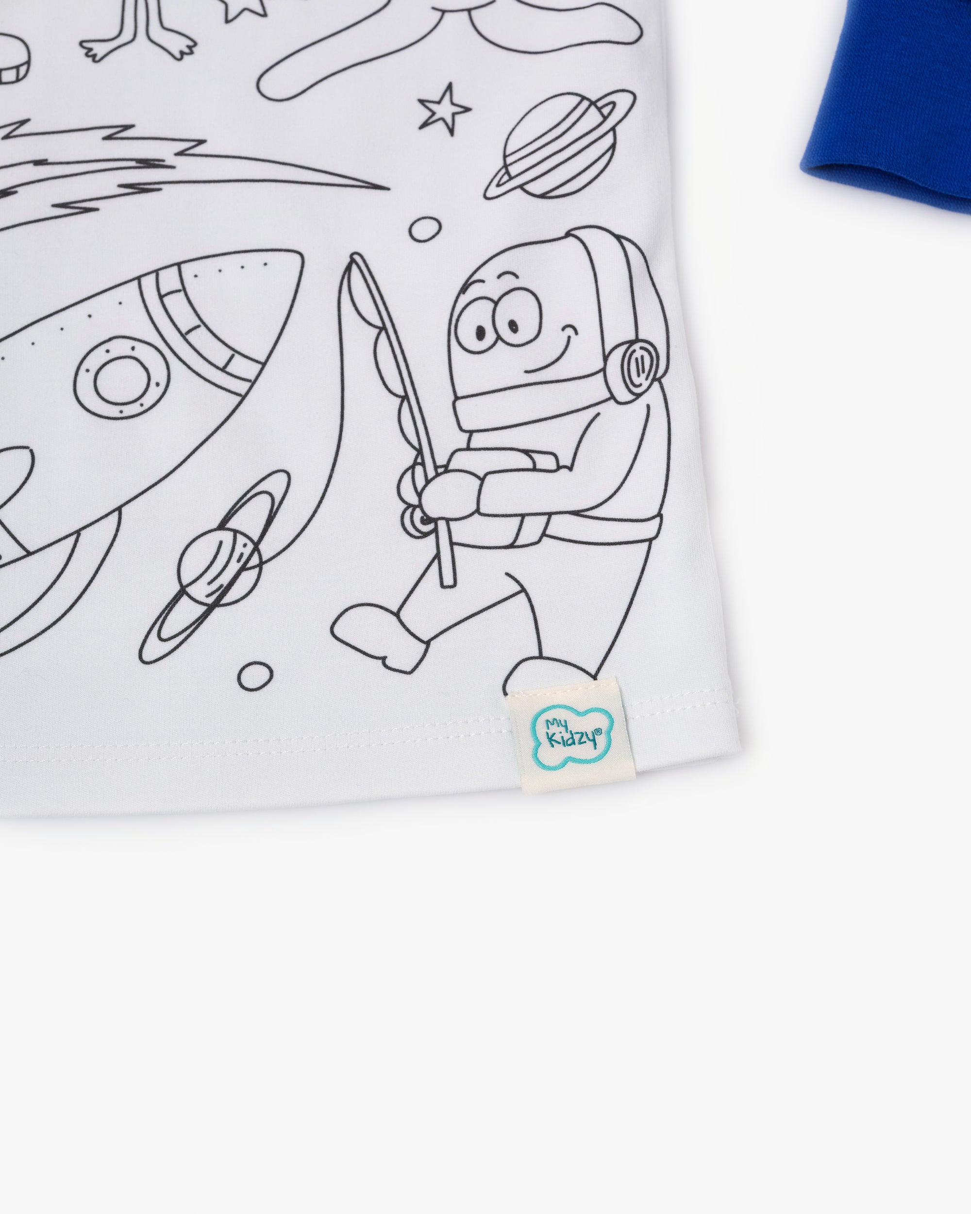 Ausmal-Pyjama für Kinder – Astro Zane | OEKO-TEX® | von MyKidzy