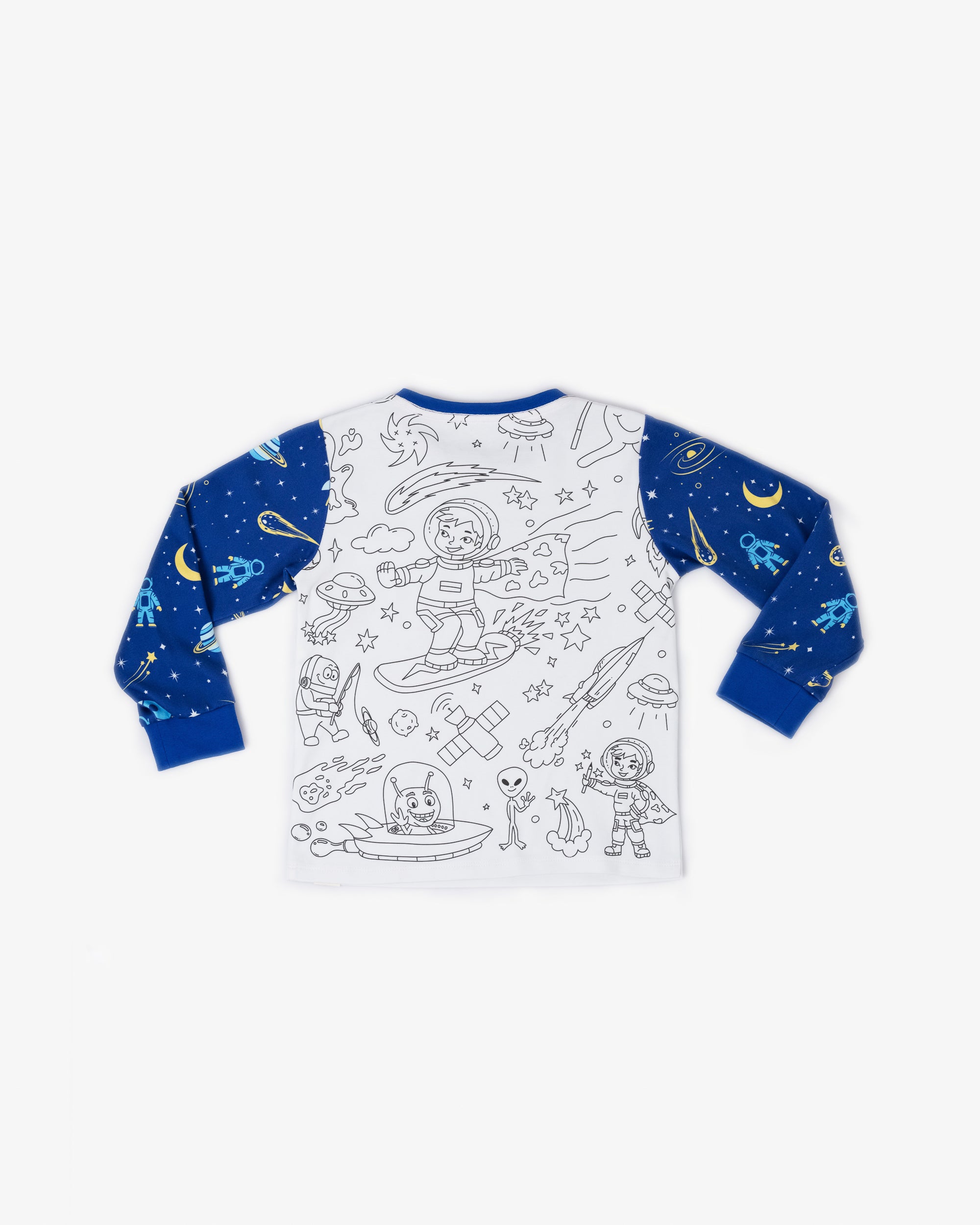 Ausmal-Pyjama für Kinder – Astro Zane | OEKO-TEX® | von MyKidzy