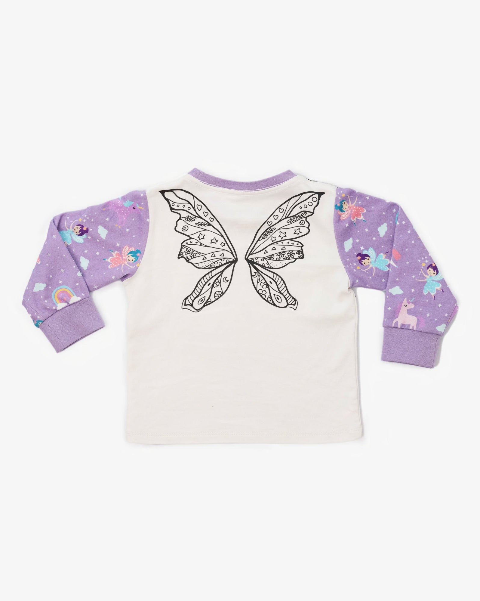 Ausmal-Pyjama für Kinder – Fee Filia | OEKO-TEX® | von MyKidzy