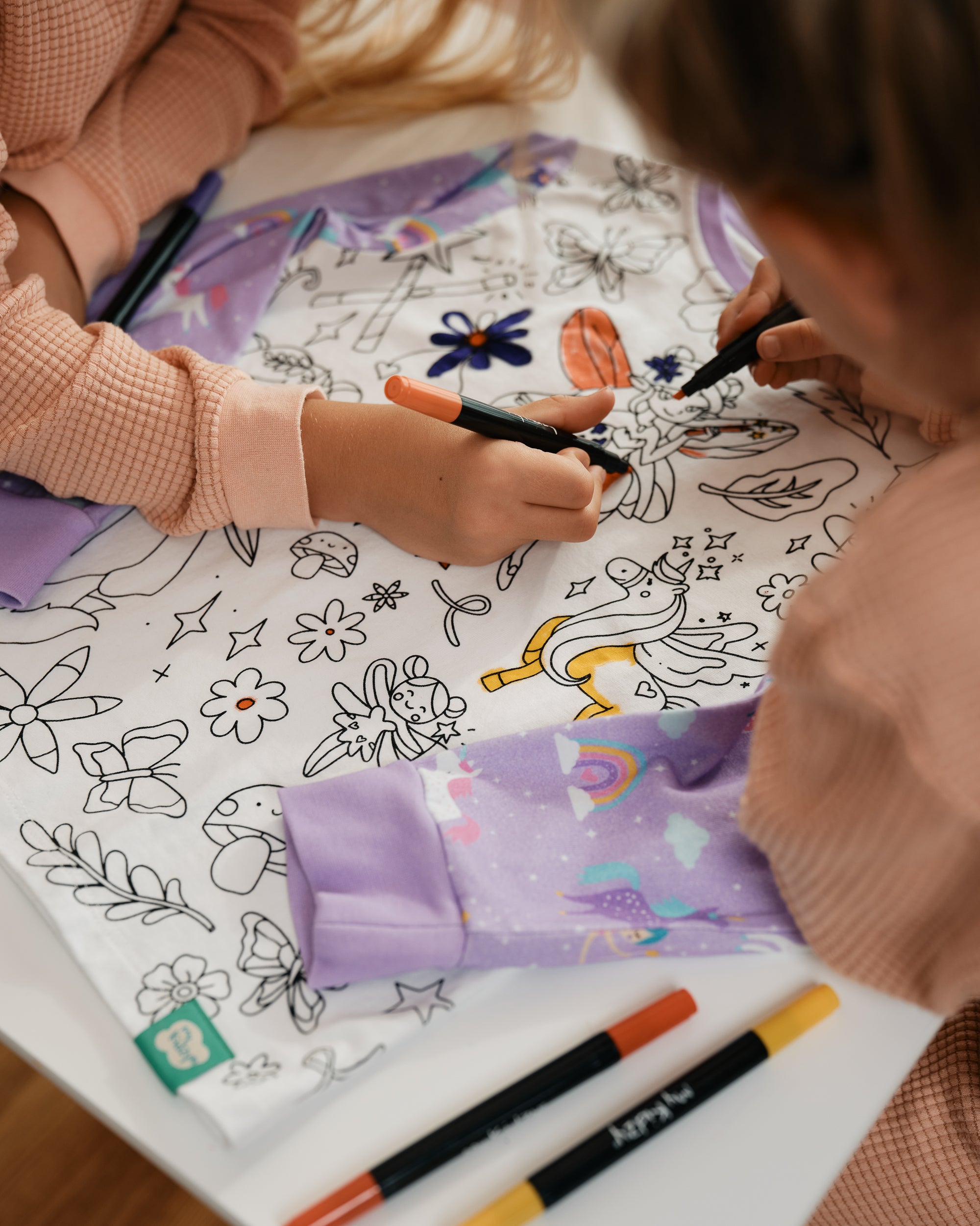 Ausmal-Pyjama für Kinder – Fee Filia | OEKO-TEX® | von MyKidzy