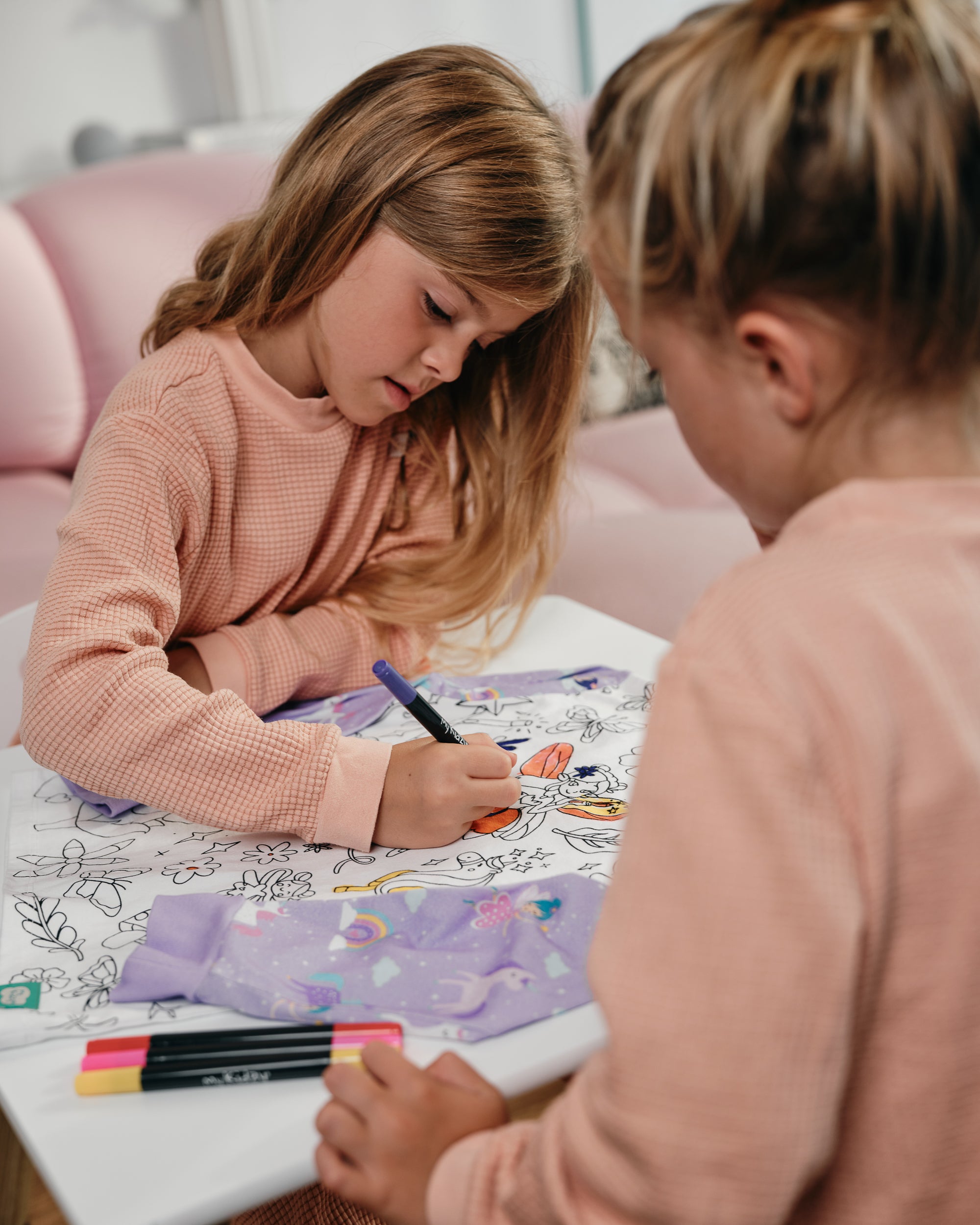 Ausmal-Pyjama für Kinder – Prinzessin Lunea | OEKO-TEX® | von MyKidzy