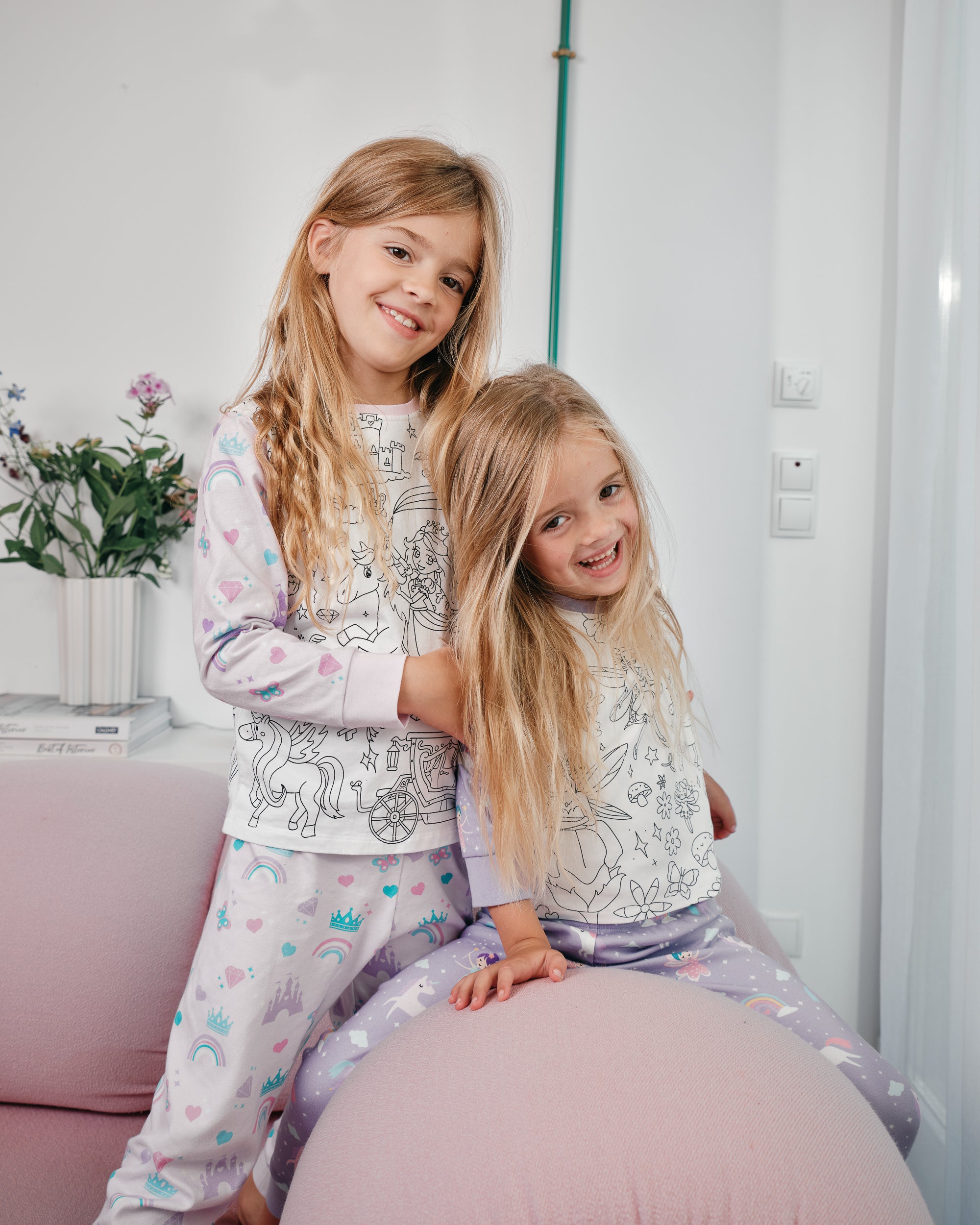Ausmal-Pyjama für Kinder – Prinzessin Lunea | OEKO-TEX® | von MyKidzy