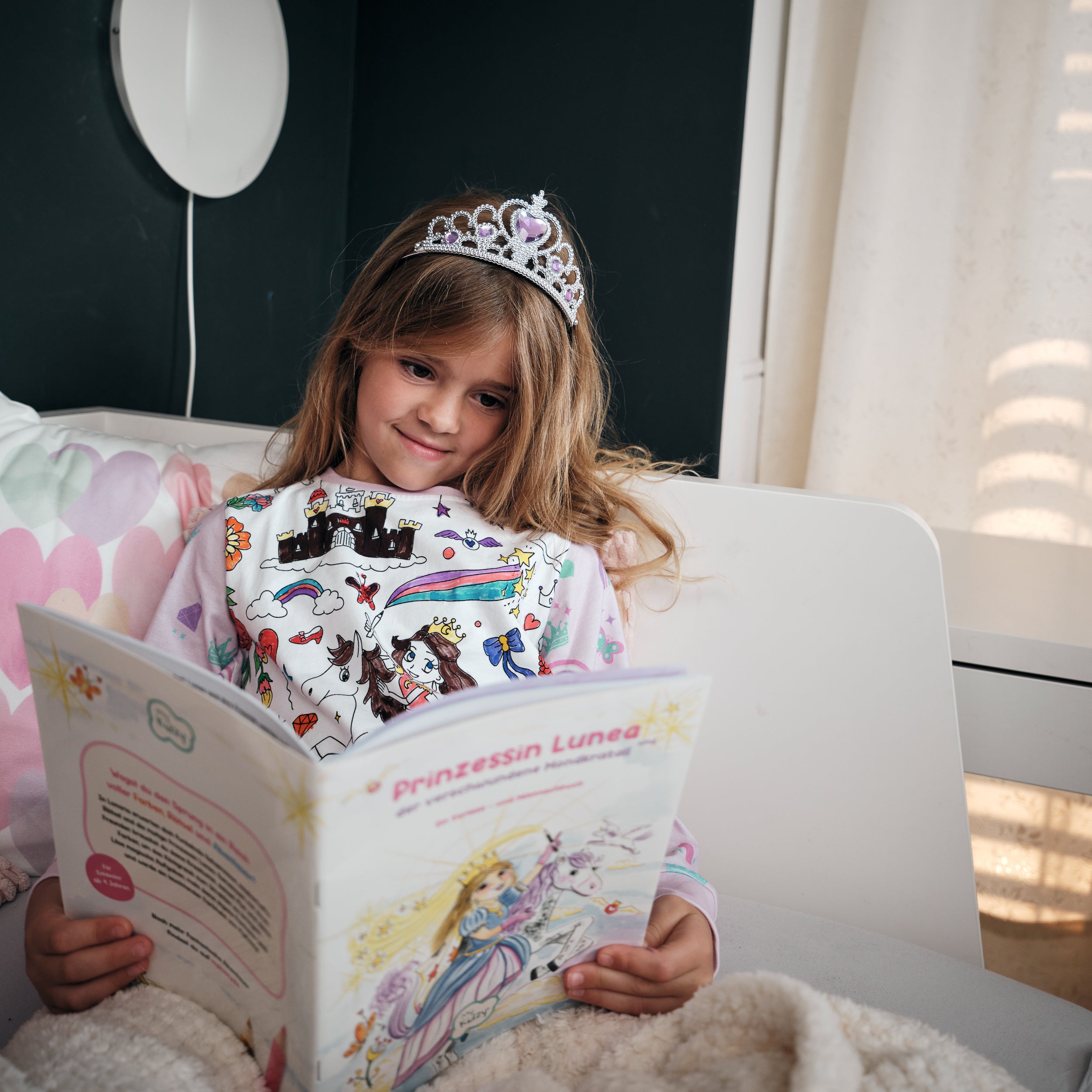 Vorlese- & Mitmachbuch - Prinzessin Lunea | passend zum Pyjama |  Kreativ & Fantasievoll