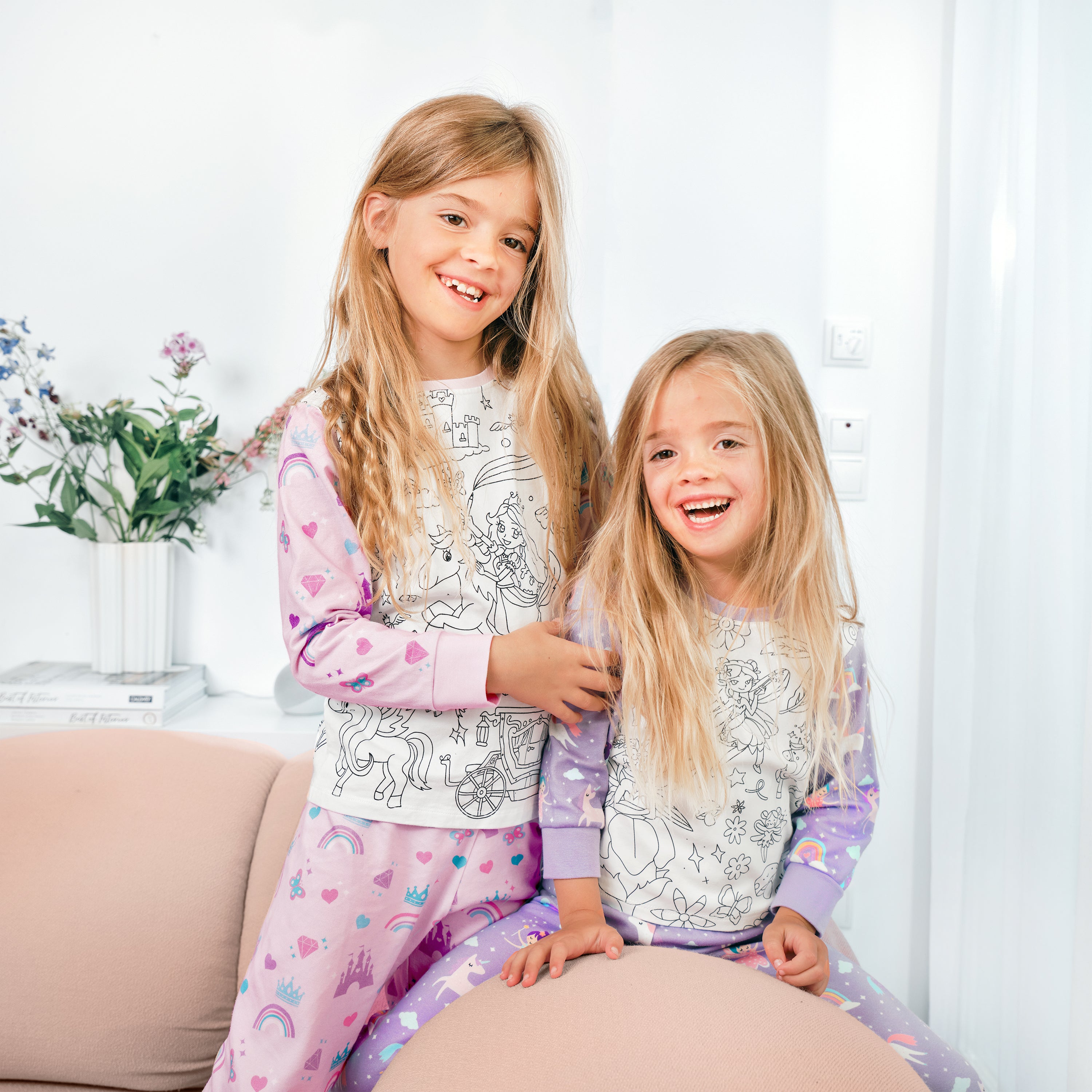 Ausmal-Pyjama für Kinder - Prinzessin Lunea | OEKO-TEX® | von MyKidzy